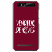 TPU0JUST5VENDREVEBORDEAU - Coque souple pour Konrow Just5 avec impression Motifs vendeur de rêves bordeau