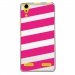 TPU0LK3BANDESFUSHIAS - Coque souple pour Lenovo K3 avec impression Motifs bandes fushias