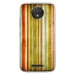 TPU0MOTOCPLUSBANDESVINT3 - Coque souple pour Motorola Moto C Plus avec impression Motifs bandes effets vintages 3