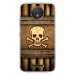 TPU0MOTOCPLUSSKULLPIRATE - Coque souple pour Motorola Moto C Plus avec impression Motifs pirate et tête de mort