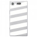 TPU0XZ1COMPBANDESBLANCHES - Coque souple pour Sony Xperia XZ1 Compact avec impression Motifs bandes blanches