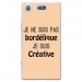 TPU0XZ1COMPBORDELIQUEBEIGE - Coque souple pour Sony Xperia XZ1 Compact avec impression Motifs Je ne suis pas bordélique beige