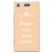 TPU0XZ1COMPBOUDERBEIGE - Coque souple pour Sony Xperia XZ1 Compact avec impression Motifs Bouder pour mieux Régner beige