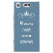 TPU0XZ1COMPBOUDERBLEU - Coque souple pour Sony Xperia XZ1 Compact avec impression Motifs Bouder pour mieux Régner bleu