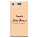 TPU0XZ1COMPCHIANTEBEIGE - Coque souple pour Sony Xperia XZ1 Compact avec impression Motifs Avant, j'étais chiante beige