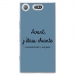 TPU0XZ1COMPCHIANTEBLEU - Coque souple pour Sony Xperia XZ1 Compact avec impression Motifs Avant, j'étais chiante bleu