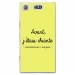 TPU0XZ1COMPCHIANTEJAUNE - Coque souple pour Sony Xperia XZ1 Compact avec impression Motifs Avant, j'étais chiante jaune