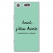 TPU0XZ1COMPCHIANTETURQUOISE - Coque souple pour Sony Xperia XZ1 Compact avec impression Motifs Avant, j'étais chiante turquoise