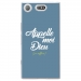 TPU0XZ1COMPDIEUBLEU - Coque souple pour Sony Xperia XZ1 Compact avec impression Motifs Appelle moi Dieu bleu
