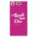 TPU0XZ1COMPDIEUFUSHIA - Coque souple pour Sony Xperia XZ1 Compact avec impression Motifs Appelle moi Dieu fushia