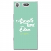 TPU0XZ1COMPDIEUTURQUOISE - Coque souple pour Sony Xperia XZ1 Compact avec impression Motifs Appelle moi Dieu turquoise