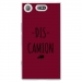 TPU0XZ1COMPDISCAMIONBORDEAU - Coque souple pour Sony Xperia XZ1 Compact avec impression Motifs Dis Camion bordeau