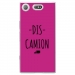 TPU0XZ1COMPDISCAMIONFUSHIA - Coque souple pour Sony Xperia XZ1 Compact avec impression Motifs Dis Camion fushia