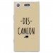 TPU0XZ1COMPDISCAMIONTAUPE - Coque souple pour Sony Xperia XZ1 Compact avec impression Motifs Dis Camion taupe