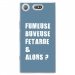 TPU0XZ1COMPFUMEUSEBLEU - Coque souple pour Sony Xperia XZ1 Compact avec impression Motifs fumeuse et alors bleu