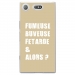 TPU0XZ1COMPFUMEUSETAUPE - Coque souple pour Sony Xperia XZ1 Compact avec impression Motifs fumeuse et alors taupe