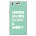 TPU0XZ1COMPFUMEUSETURQUOISE - Coque souple pour Sony Xperia XZ1 Compact avec impression Motifs fumeuse et alors turquoise