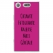 TPU0XZ1COMPGENIALEFUSHIA - Coque souple pour Sony Xperia XZ1 Compact avec impression Motifs Chiante mais Géniale fushia