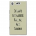 TPU0XZ1COMPGENIALEVERT - Coque souple pour Sony Xperia XZ1 Compact avec impression Motifs Chiante mais Géniale vert
