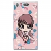 TPU0XZ1COMPPETITEFILLE - Coque souple pour Sony Xperia XZ1 Compact avec impression Motifs petite fille manga