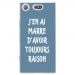 TPU0XZ1COMPRAISONBLEU - Coque souple pour Sony Xperia XZ1 Compact avec impression Motifs marre d'avoir raison bleu