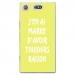 TPU0XZ1COMPRAISONJAUNE - Coque souple pour Sony Xperia XZ1 Compact avec impression Motifs marre d'avoir raison jaune