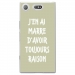TPU0XZ1COMPRAISONVERT - Coque souple pour Sony Xperia XZ1 Compact avec impression Motifs marre d'avoir raison vert