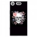 TPU0XZ1COMPSKULLFLOWER - Coque souple pour Sony Xperia XZ1 Compact avec impression Motifs skull fleuri