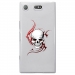 TPU0XZ1COMPSKULLTRIBAL - Coque souple pour Sony Xperia XZ1 Compact avec impression Motifs tête de mort sur fond tribal