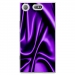 TPU0XZ1COMPSOIEMAUVE - Coque souple pour Sony Xperia XZ1 Compact avec impression Motifs soie drapée mauve
