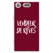 TPU0XZ1COMPVENDREVEBORDEAU - Coque souple pour Sony Xperia XZ1 Compact avec impression Motifs vendeur de rêves bordeau