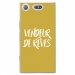 TPU0XZ1COMPVENDREVEOR - Coque souple pour Sony Xperia XZ1 Compact avec impression Motifs vendeur de rêves or