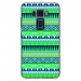 TPU0ZE520KLAZTEQUEBLEUVER - Coque souple pour Asus Zenfone 3 ZE520KL avec impression Motifs aztèque bleu et vert