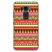 TPU0ZE520KLAZTEQUEJAUROU - Coque souple pour Asus Zenfone 3 ZE520KL avec impression Motifs aztèque jaune et rouge