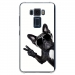 TPU0ZE520KLCHIENVBLANC - Coque souple pour Asus Zenfone 3 ZE520KL avec impression Motifs chien à lunettes sur fond blanc