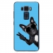 TPU0ZE520KLCHIENVBLEU - Coque souple pour Asus Zenfone 3 ZE520KL avec impression Motifs chien à lunettes sur fond bleu