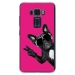 TPU0ZE520KLCHIENVFUSHIA - Coque souple pour Asus Zenfone 3 ZE520KL avec impression Motifs chien à lunettes sur fond fushia