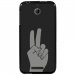 TPU1DES510MAINPEACE - Coque souple pour HTC Desire 510 avec impression Motifs main Peace and Love