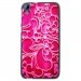 TPU1DES626ARABESQUEFUSHIA - Coque souple pour HTC Desire 626 avec impression Motifs arabesque fushia