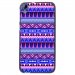 TPU1DES626AZTEQUEBLEUVIO - Coque souple pour HTC Desire 626 avec impression Motifs aztèque bleu et violet