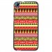 TPU1DES626AZTEQUEJAUROU - Coque souple pour HTC Desire 626 avec impression Motifs aztèque jaune et rouge