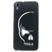 TPU1DES626CRANE - Coque souple pour HTC Desire 626 avec impression Motifs crâne blanc