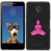 TPU1FOVABOUDDHAFUSHIA - Coque Souple en gel noir pour Orange Fova avec impression Motifs bouddha fushia