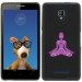 TPU1FOVABOUDDHAMAUVE - Coque Souple en gel noir pour Orange Fova avec impression Motifs bouddha mauve