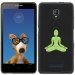 TPU1FOVABOUDDHAVERT - Coque Souple en gel noir pour Orange Fova avec impression Motifs bouddha vert