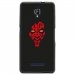 TPU1FOVADARKROUGE - Coque souple pour Orange Fova avec impression Motifs Dark rouge
