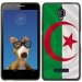 TPU1FOVADRAPALGERIE - Coque Souple en gel noir pour Orange Fova avec impression Motifs drapeau de l'Algérie