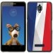 TPU1FOVADRAPFRANCE - Coque Souple en gel noir pour Orange Fova avec impression Motifs drapeau de la France