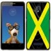 TPU1FOVADRAPJAMAIQUE - Coque Souple en gel noir pour Orange Fova avec impression Motifs drapeau de la Jamaïque