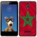 TPU1FOVADRAPMAROC - Coque Souple en gel noir pour Orange Fova avec impression Motifs drapeau du Maroc